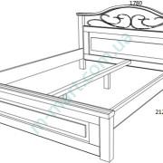 Кровать Вера с ковкой схема
