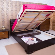Кровать с подъемным механизмом Милена (с мягкой спинкой)